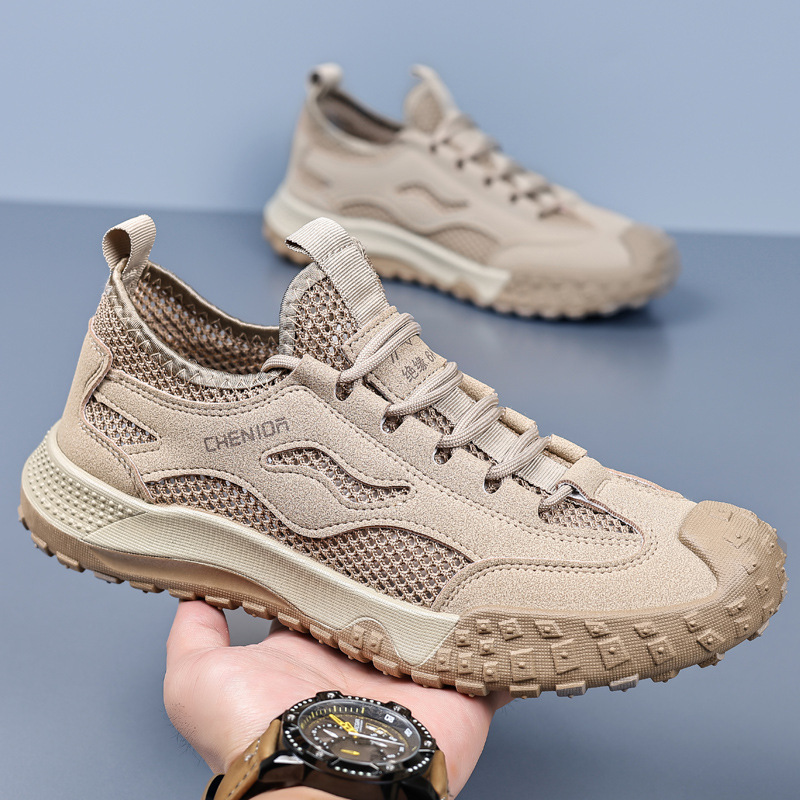 Men's Safety Shoes 2026 Breathable New Versatile Mesh Casual Shoes Summer Non-Slip Wear-Resistant Hiking Shoes