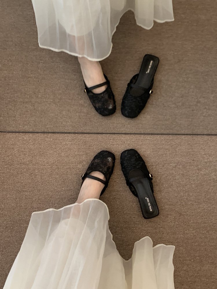 French-style Closed-toe Mules For Women, Summer Outdoor Wear, 2026 New Model, Bohemian Vacation Sty,_vogvips.com