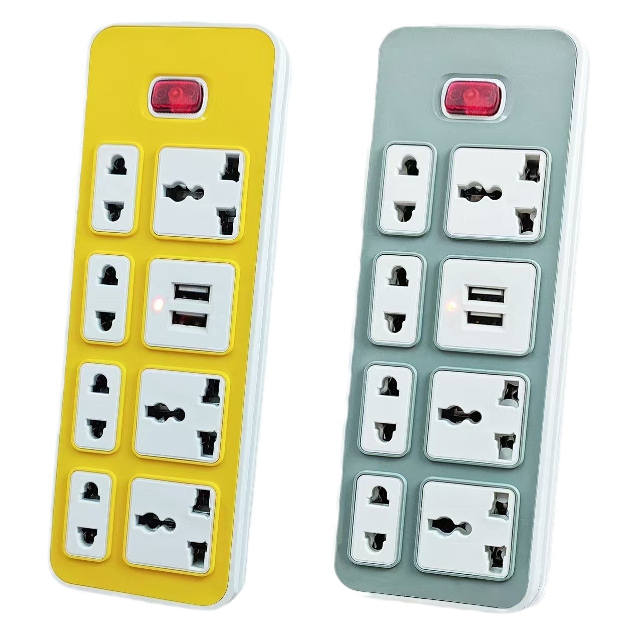 Fábrica directa de enchufe de comercio exterior universal 4 - 5 - bit placa de conexión con interruptor general multi-enchufe con fila de cables enchufe ajuste
