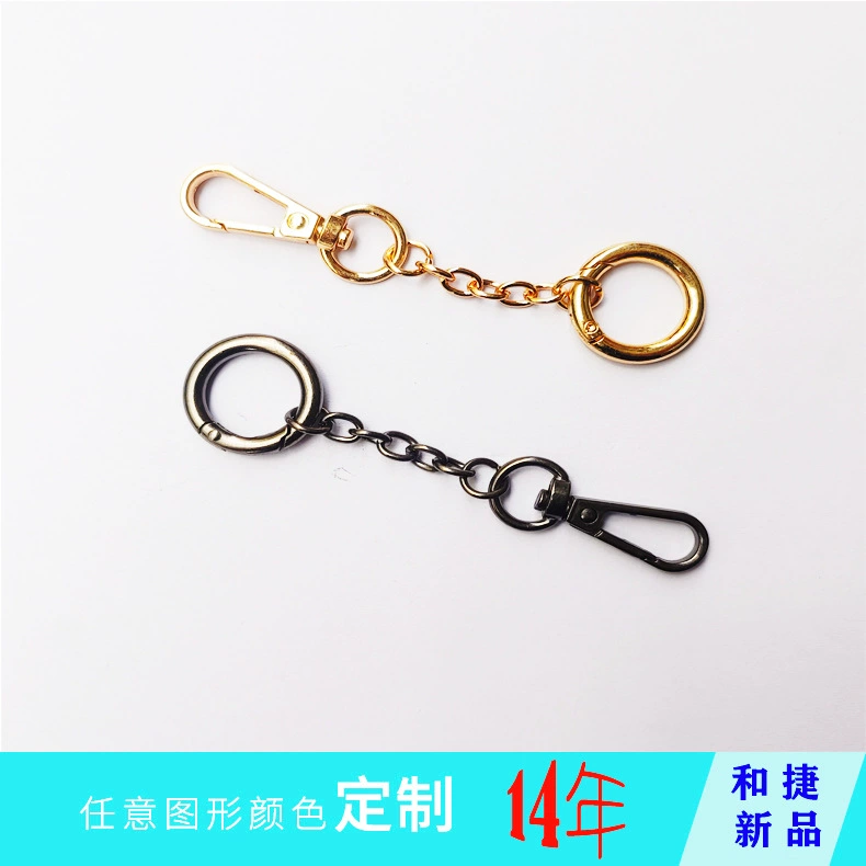 Подвесное пружинное кольцо из оцинкованного сплава пружинная Пряжка багажные аксессуары аппаратное пружинное кольцо пружинная Пряжка металлическое кольцо для ключей