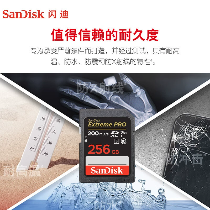 Карта памяти Sandisk для камеры, накопитель