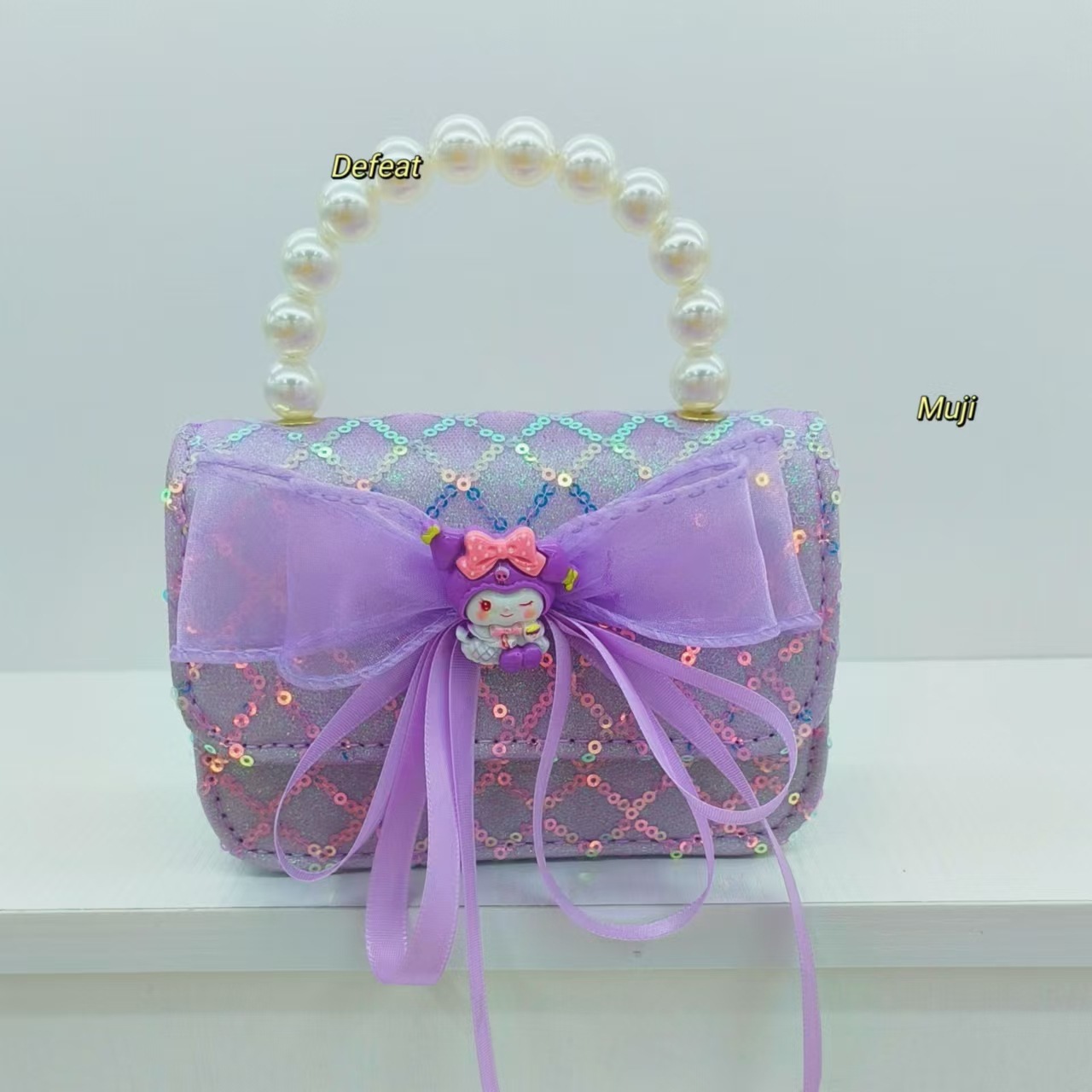 Bolso de perlas bolso de accesorios de cinturón Melody Kullomi bolso de princesa infantil bolso de Año Nuevo para niñas bolso pequeño