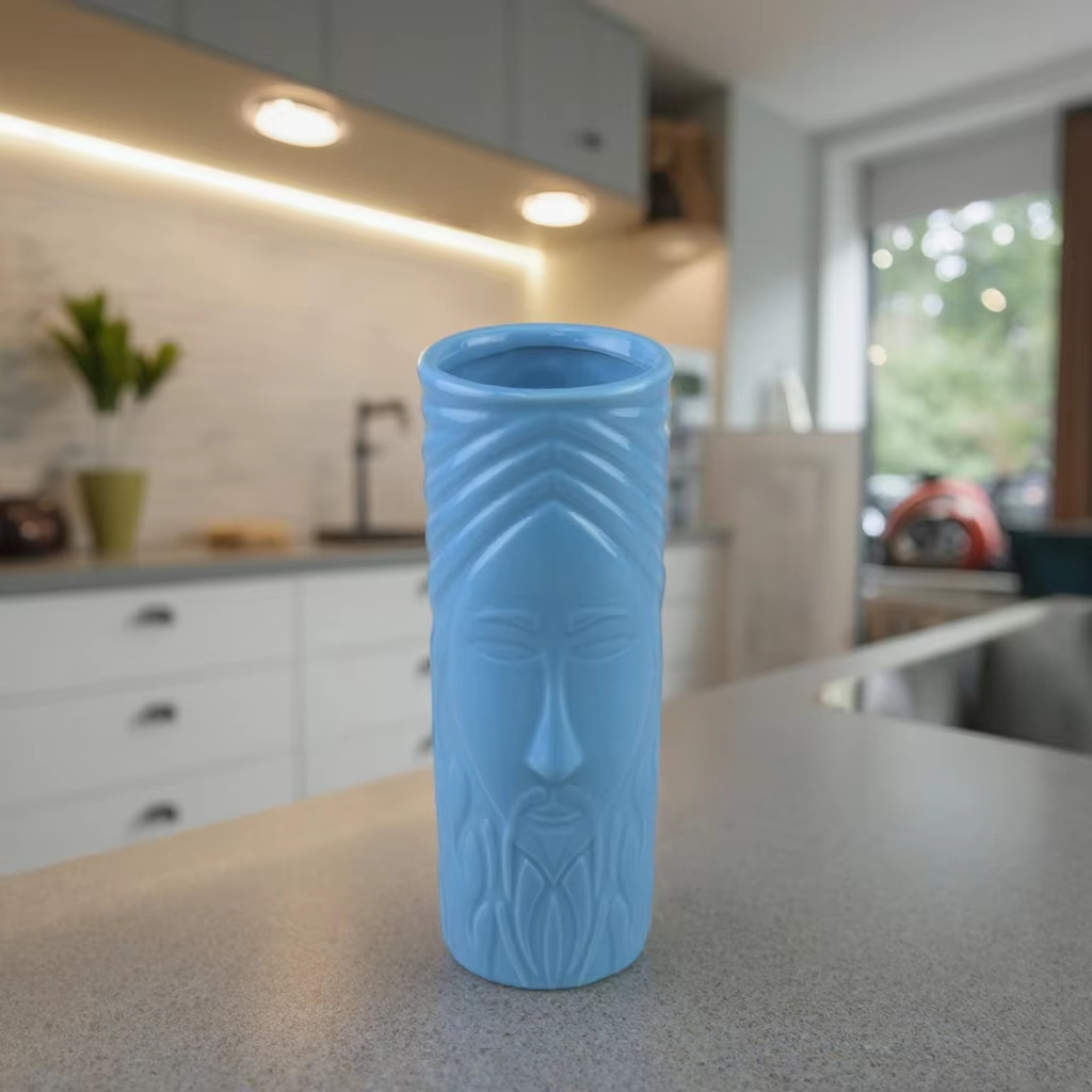 Transfronterizos Titi Taza Bar Taza de cóctel Hawaiian Teiki Taza Creativa Taza Cerámica Taza Zombie Taza Cerámica