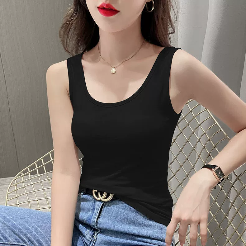 Тонкая приятная к телу короткая майка-танк, облегающее комфортное белье как верх, без рукавов, для младших школьников