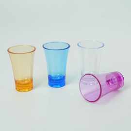 塑料杯子弹杯 塑料白酒杯b52一口杯烈酒杯 酒吧创意吞杯 彩色杯子