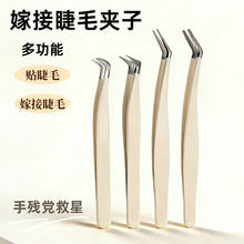 不锈钢高精密金羽夹嫁接假睫毛夹美睫师专用嫁接睫毛镊子美妆工具