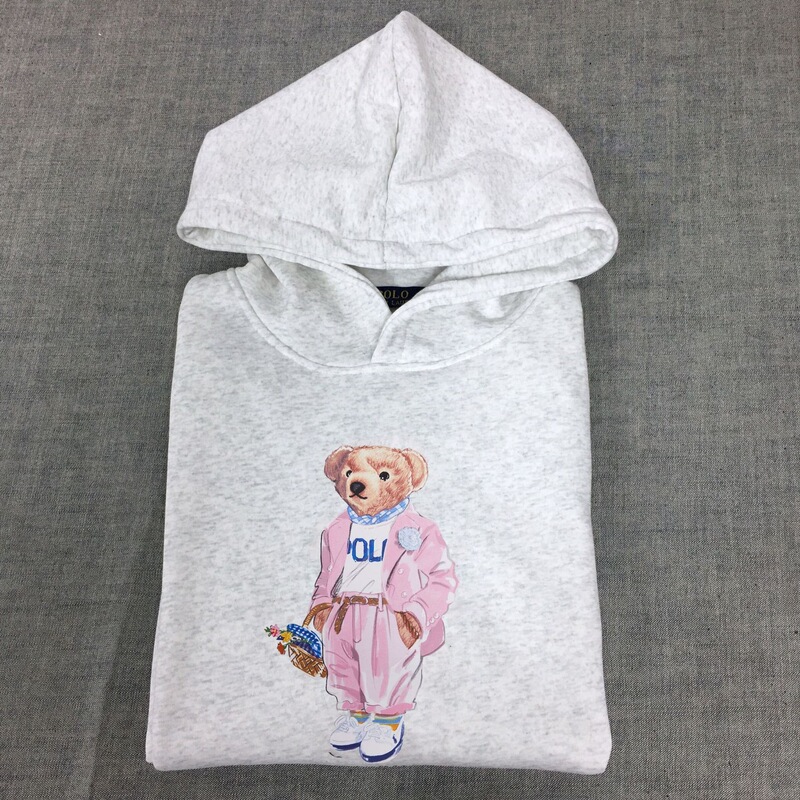 Japanese and Korean New Casual Pure Cotton Po Pink Suit Bear Print Sweatshirt Long-Sleeved Hoodie Couple Sweatshirt Hooded Sweatshirt