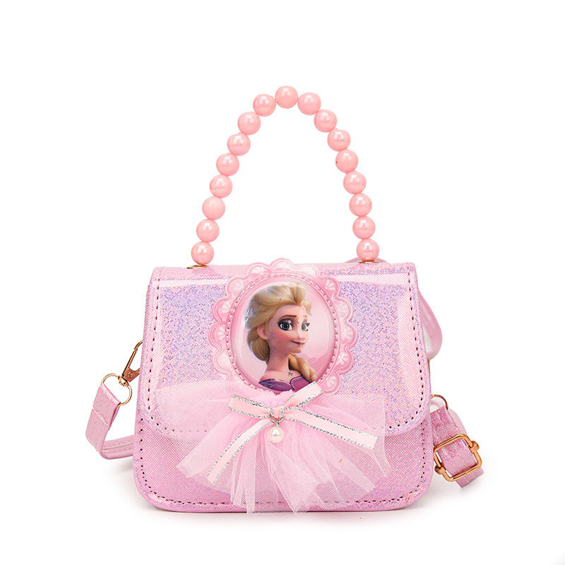 Bolsos de mochila para niños, princesa Aisha, bolsos de hombro de moda para niñas, bolsos de perlas para niñas.