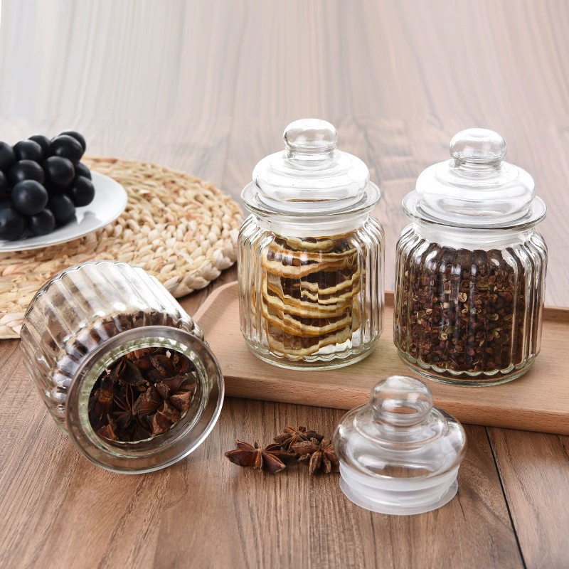 Glass capacious bottle, storage box, flavored tea, storage system