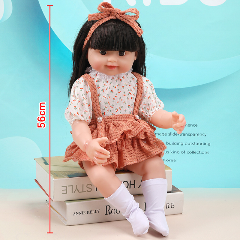 56 cm Rebirth Simulación de regalos de Barbie Baby Soft Girls Toy Set Muñecas para niños