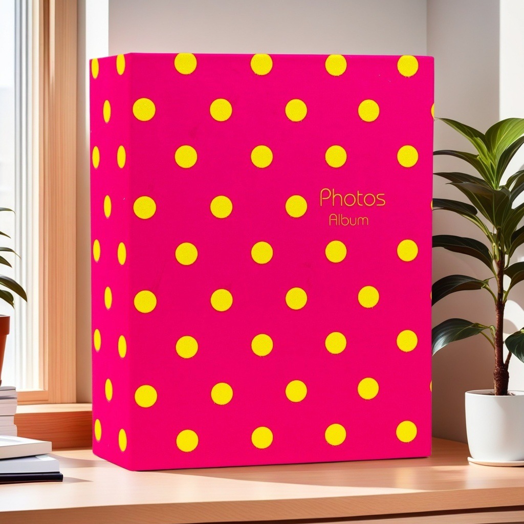 빨간색과 노란색의 작은 점