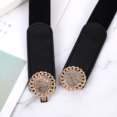 Factory Wholesale Women's Dress with Elastic Waistband, New and Versatile Fashion Down Jackets with Black Waist Belt
