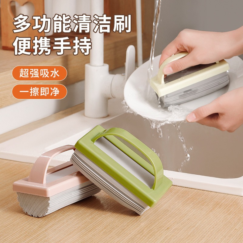 New Household Mini Small Mop Desktop Absorbent Cleaning Removable and Washable Kitchen Sponge Cleaning Handheld Absorbent Cotton