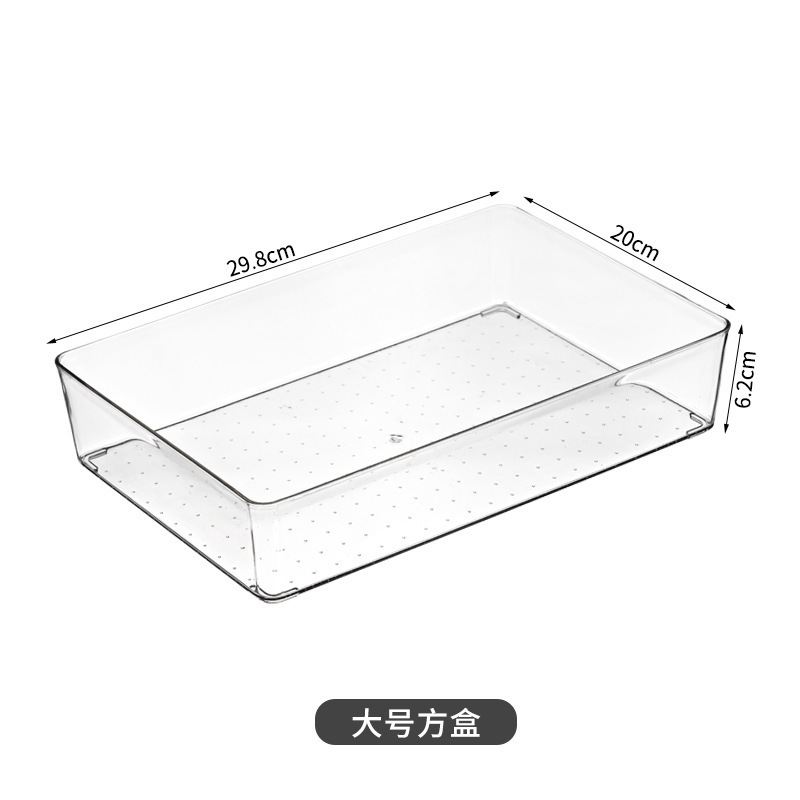 抽屉分隔收纳盒分格内置化妆品梳妆台亚克力透明面膜口红整理盒子|undefined