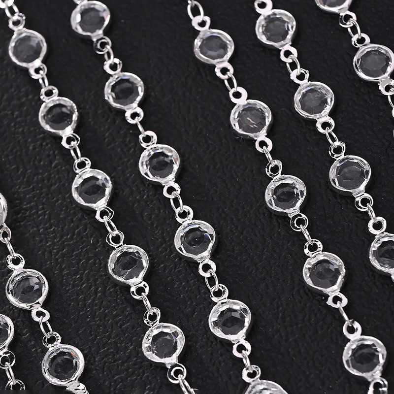 Europa y los Estados Unidos venta caliente bordilla insertar peinado de alto nivel de sensación de disco de cabello de diamante cadena de cabello temperamento accesorios para mujer headwear