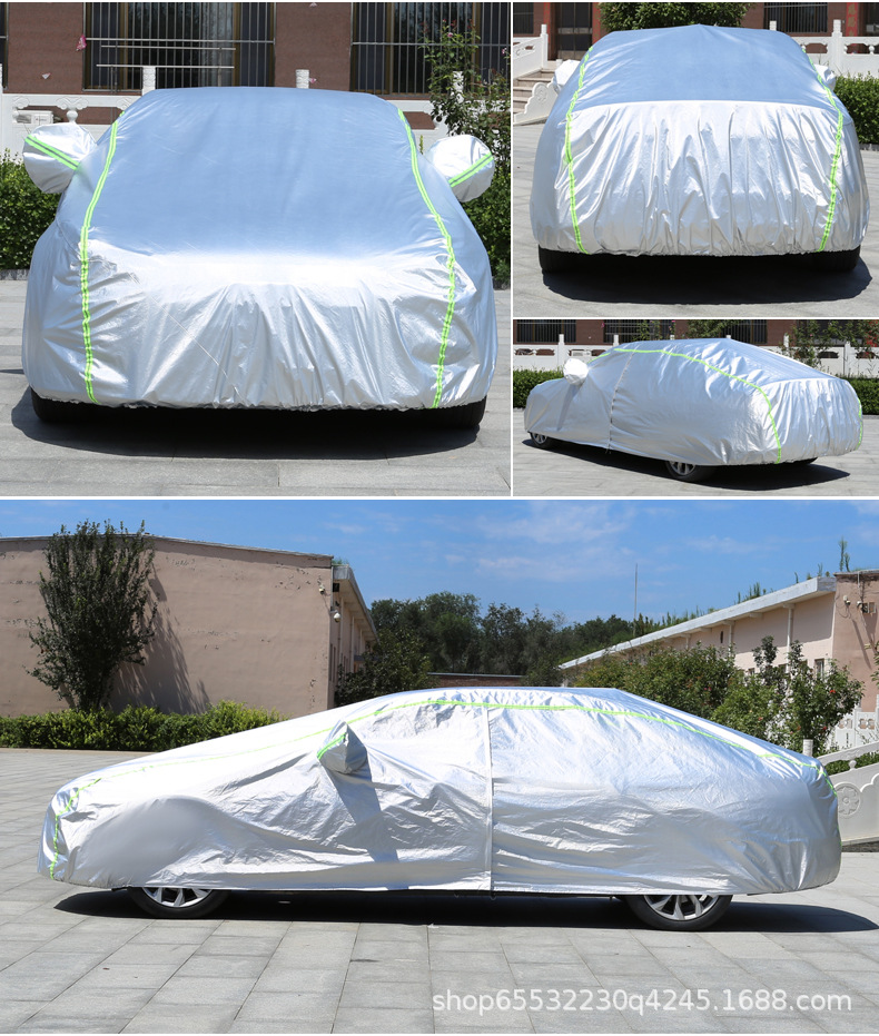 210D Oxford Cloth Car Cover with Fleece Lining, Thickened, Rainproof, Snowproof, Frostproof, Sunproof, Full Car Cover, in Stock