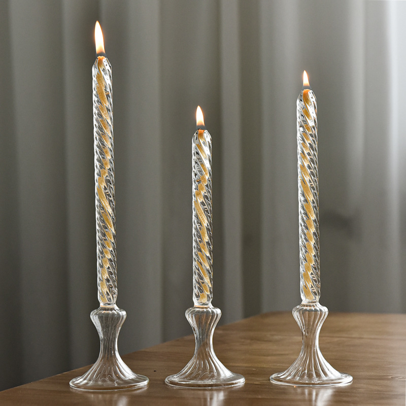 FUENTE directo de fábrica creativa de cristal transparente candelabro de cristal lámpara de aceite Europea creativa decoración del hogar