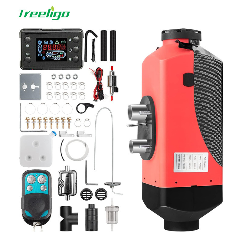 Calefacción diesel calentador de estacionamiento meseta máquina integrada LCD control remoto carcasa de aluminio de cuatro agujeros calentador diesel calentador de invierno image 18