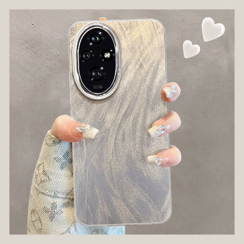 [Электрически гальванизированная гофрированная платина compatible with 200 чехол 200pro новая модель100 стильная девушка90prO honor80 70por силиконовый корпус]