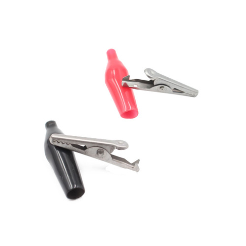 1-2 026 stainless steel crocodile clip 5A sheath clip power wire test clip corrosion-resistant large spring electric clip