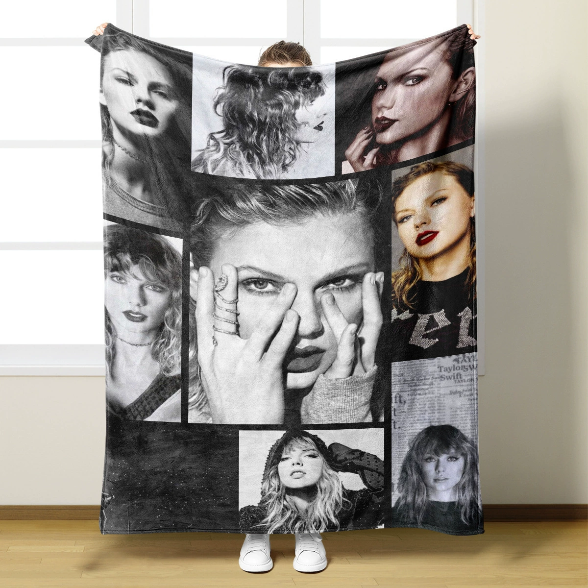 Плед с принтом Taylor Swift, фланелевый плед с изображением Taylor Swift, ткань с рисунком, ткань фланелевая