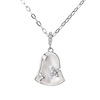 Small bell, necklace, small design chain for key bag , silver 925 sample, simple and elegant design, light luxury style