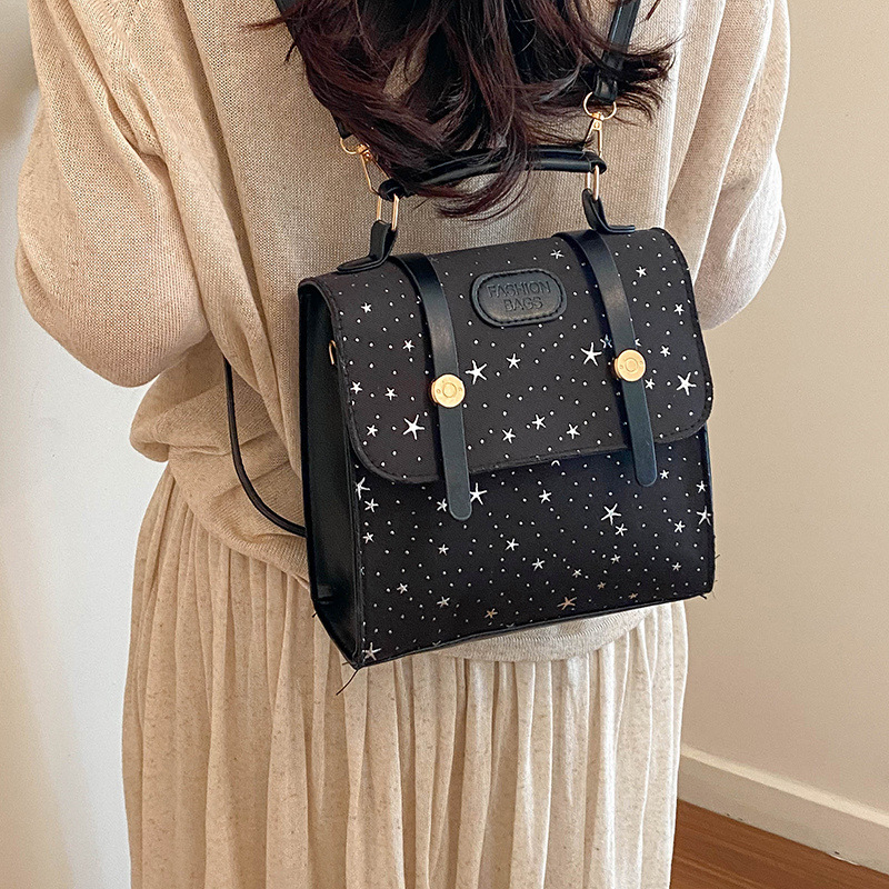 Star wave point mochila de damas simple 2026 nueva moda de viaje de gran capacidad mochila de hombro para mujeres