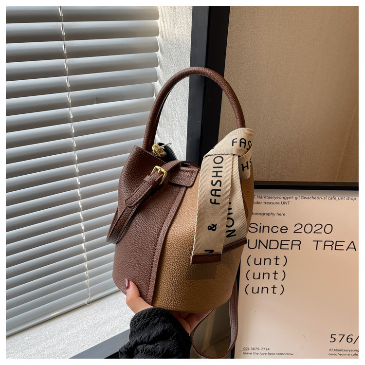 Borsa a tracolla secchiello donna autunno inverno borsa trendy spalla_voghion.com