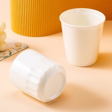 景德镇纯白骨瓷杯子餐厅酒店杯子随手杯直身杯牛奶杯日式创意水杯