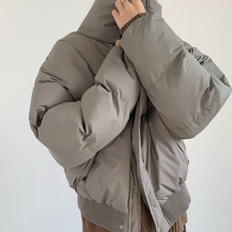 2023 Invierno Changbai Montaña 0 grados acompañando ropa de algodón acolchado collar de soporte suelto de los hombres engrosada ropa de pan caliente de alta calidad ins moda