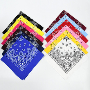 Cotton spot wholesale thick 30g Paisley cashew flower square hip-hop hip-hop double worm melon seeds flower scarf