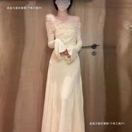 早秋御姐穿搭韩系感气质鱼尾连衣裙年春季今年流行的裙子