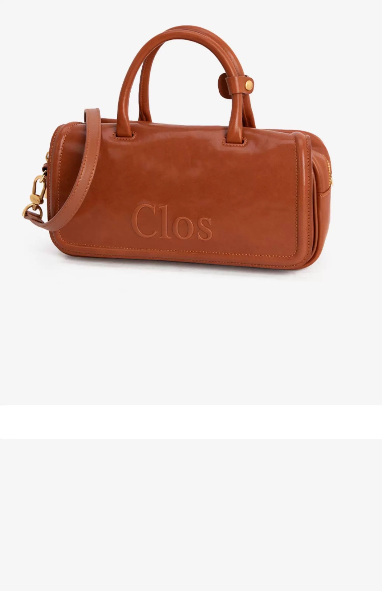 Borsa a spalla in vera pelle retro a cuscinetto da donna_voghion.com