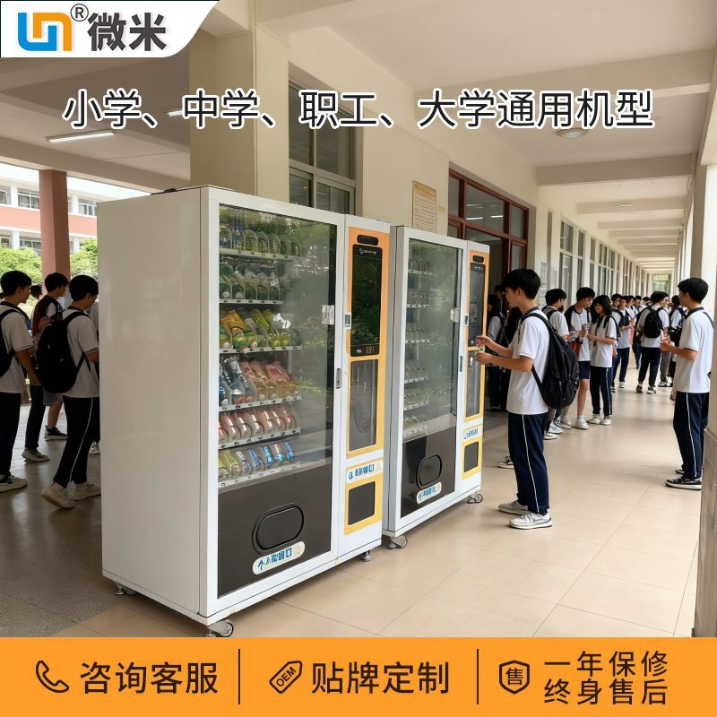 学校牛奶售货机面包售卖机学生自助机全自动饮料售卖机便利