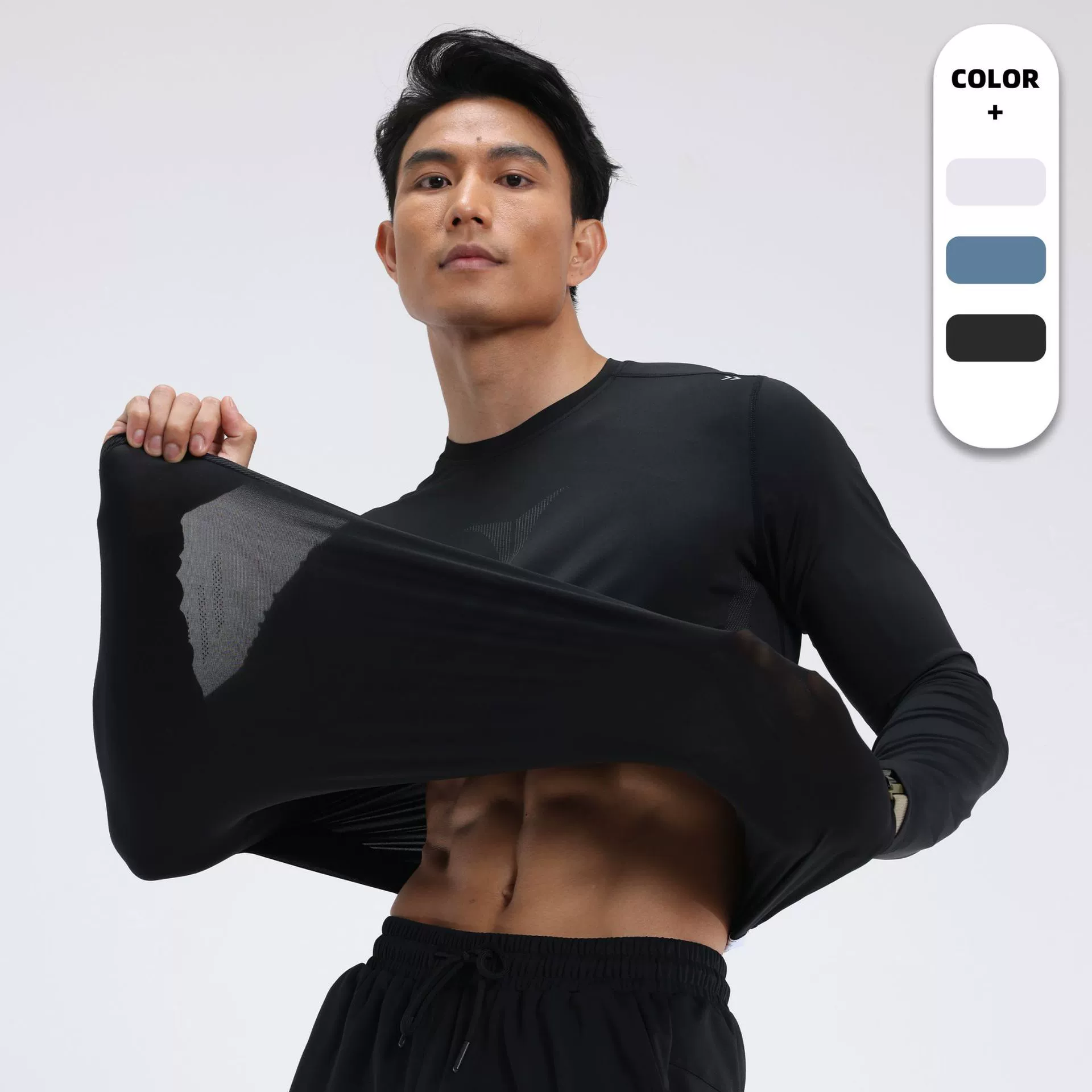 Новые эластичные принты быстроходные футболки мужской бег с длинными рукавами спортивная одежда для стрельбы спортивная одежда