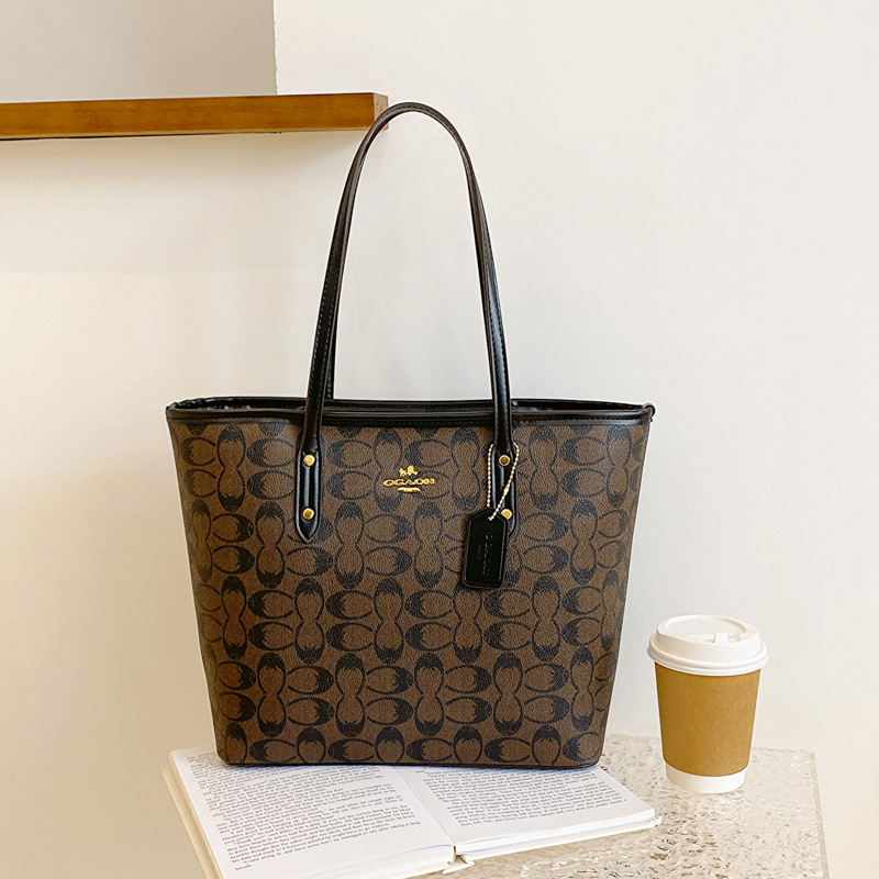 Bolso de marca de moda para mujer nuevo estilo koujia cremallera bolsa de mano de gran capacidad impresa bolsa de compras hombro axila portátil bolso de mujer