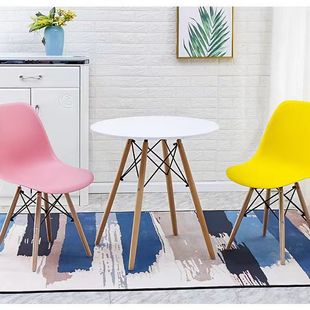Household Round Dining Table Accessible Luxury Modern Simple Casual Coffee Reception Negotiation Table Small Apartment Eames Small Round Table