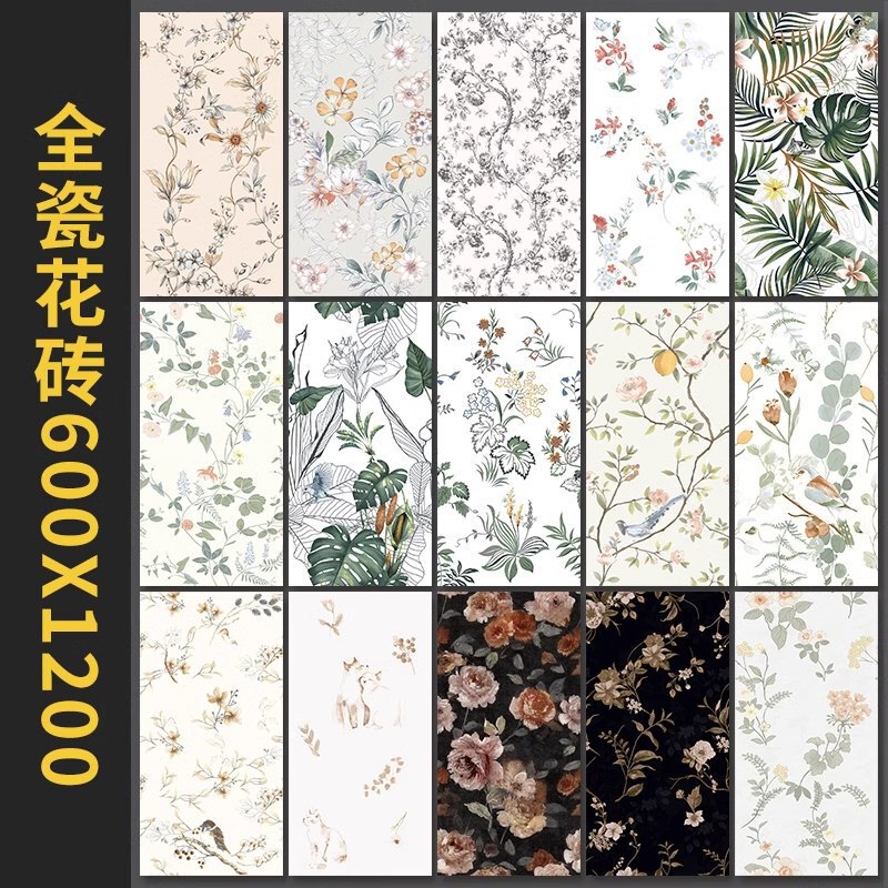 All-ceramic soft light tiles 600x 1200 bathroom background wall tiles 400x 800 bathroom tiles 300x600