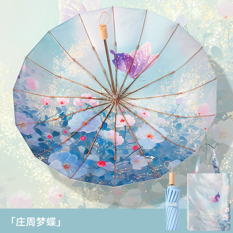 16本骨カラーゴム傘 ニューミストローズ 70% off重晴雨兼用女性用日よけ傘 日焼け止め・UVカット傘|undefined