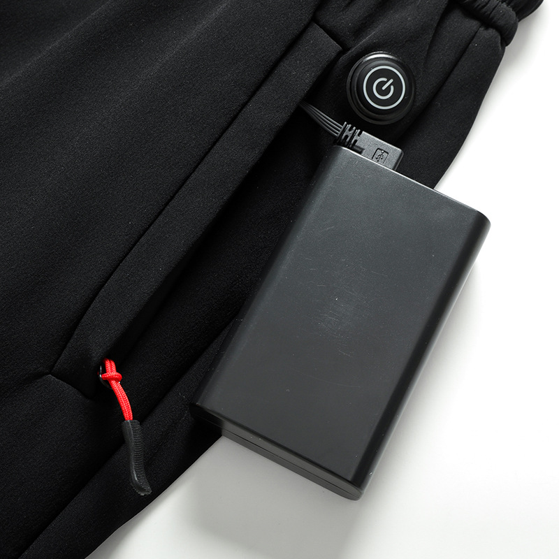 Smart Electric Pants USB Heating Pants Heating Cold-resistant Warm Pants Charging Cotton Pants Fleece-lined Men's and Women's Winter Mountaineering