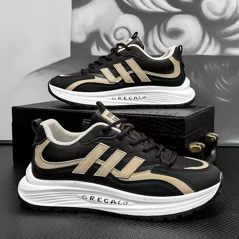 Спортивная обувь мужская 2025 новая корейская модная обувь для бега