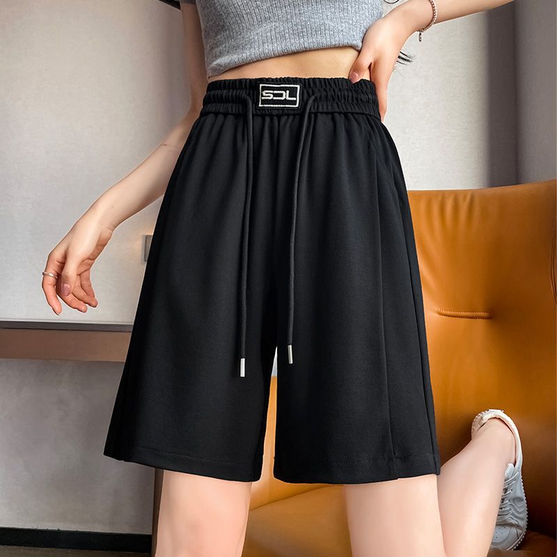 Ice Silk Summer Shorts for Women, Plus Size, High-Waisted, Slimming, Loose Fit, Suitable for Outdoor Wear Ice Silk Summer Shorts for Women, Plus Size, High-Waisted, Slimming, Loose Fit, Suitable for Outdoor Wear