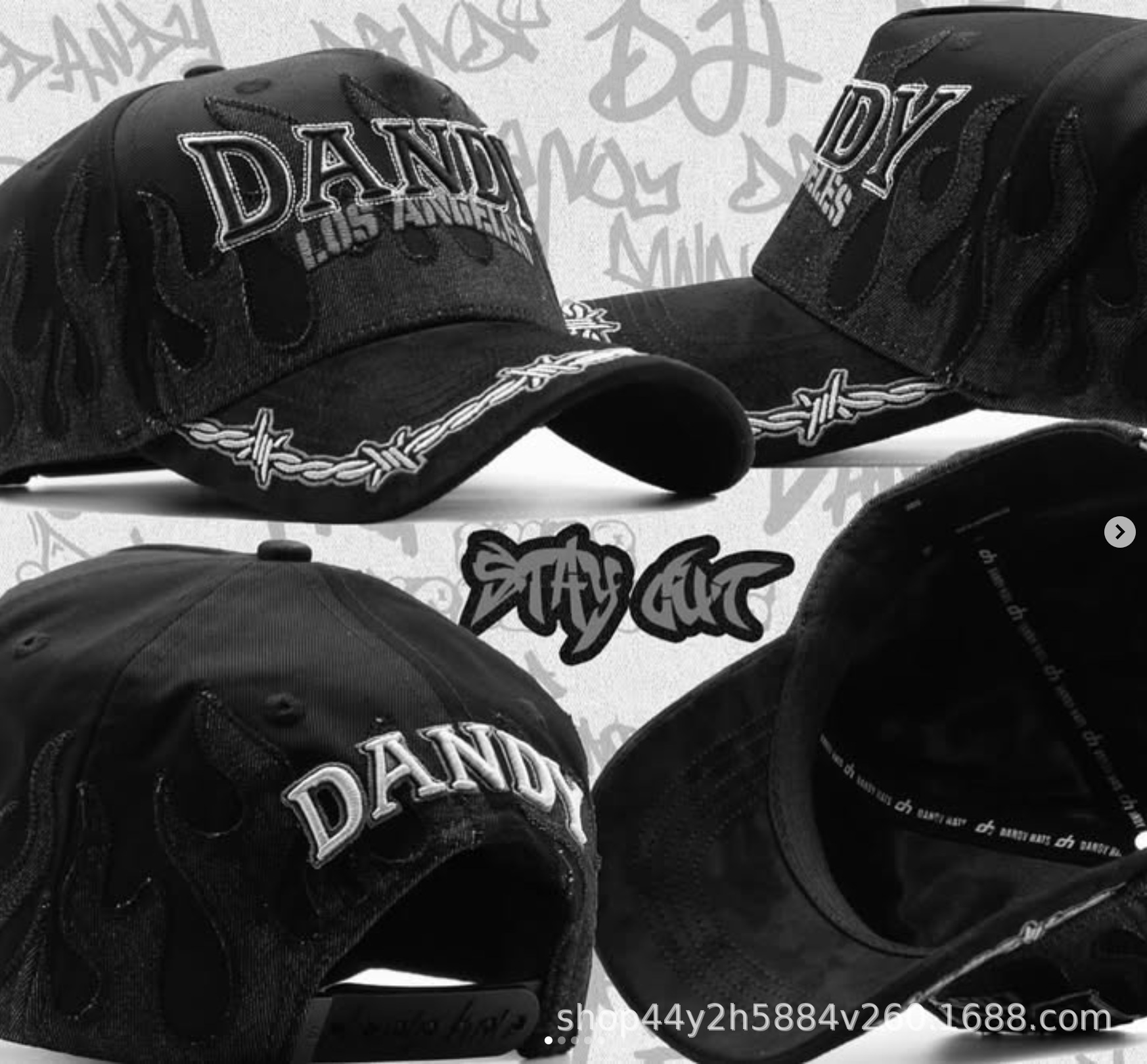 Mayorista transfronterizo marca de moda americana tendencia europea y americana DANDY HATS gorra gorra de béisbol gorra ajustable hip hop gorra