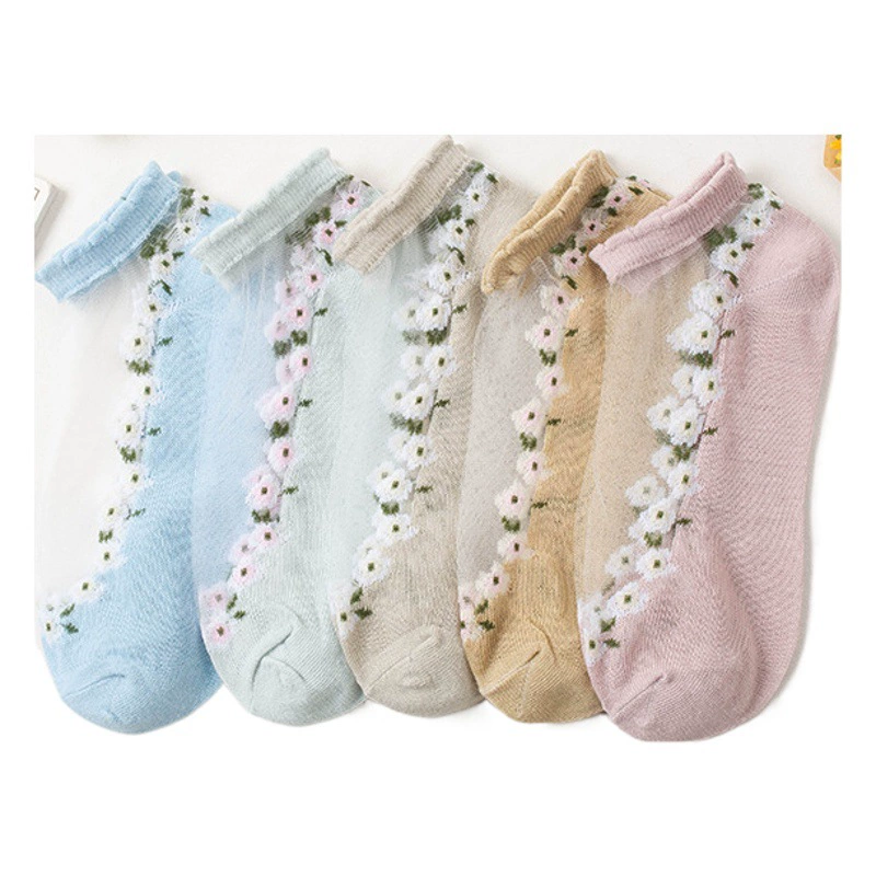 Носки Zhuji оптом, Шелковые Летние прозрачные стеклянные чулки, женские невидимые короткие носки с глубоким вырезом и низким верхом, носки-лодочки, прилив