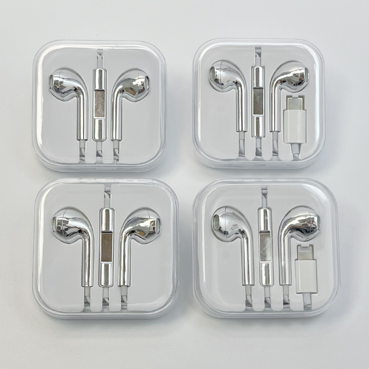 Popular Colorful Electroplated Semi-In-Ear Headphones with Heavy Bass and Microphone, Suitable for Apple and Android Phone Calls