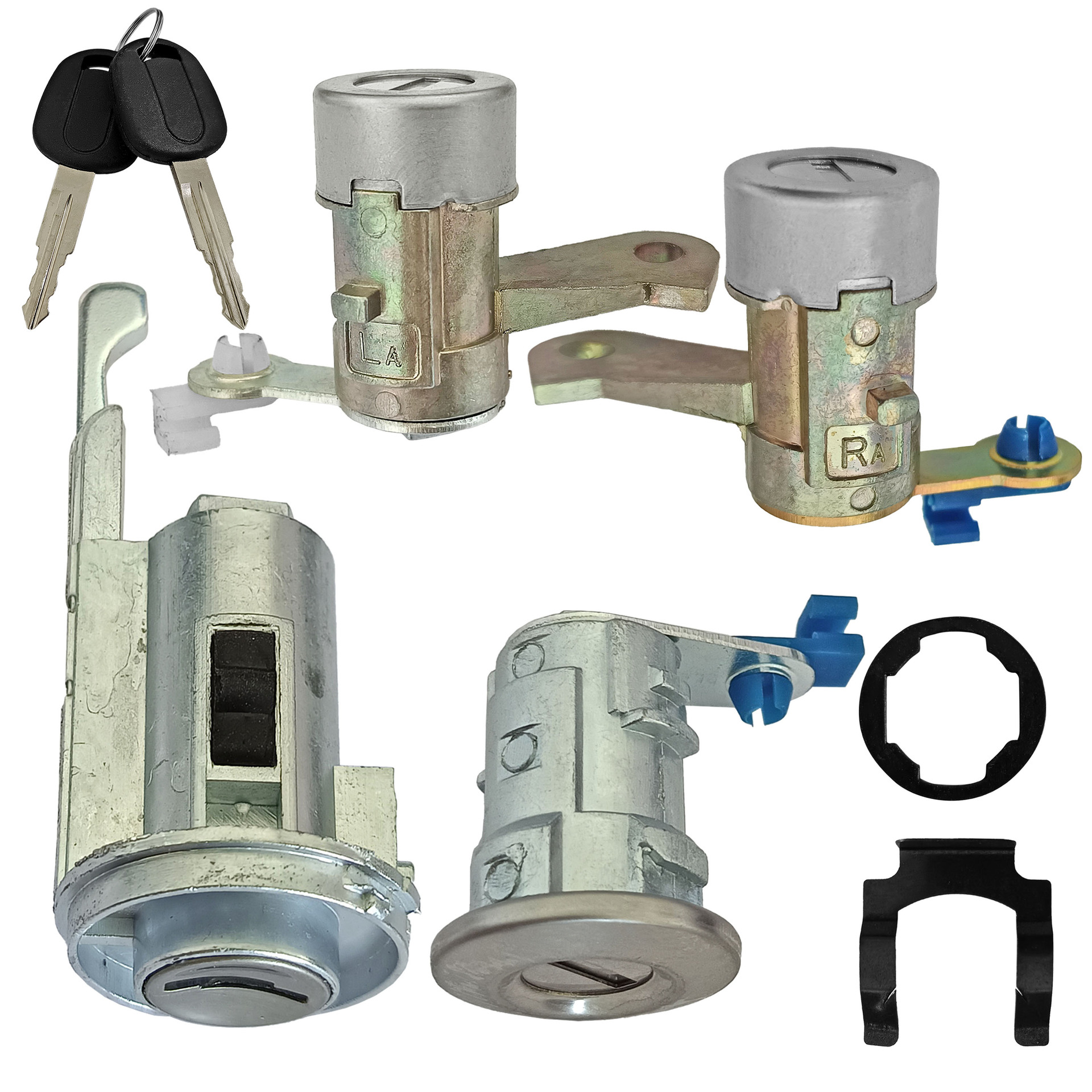 Aplicable a Buick New Kaiyue gran manija cerradura de encendido cerradura de la puerta trasera 2 llaves 2 accesorios