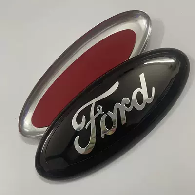Car logo Mondeo front and rear logo - black-silver-145cm
