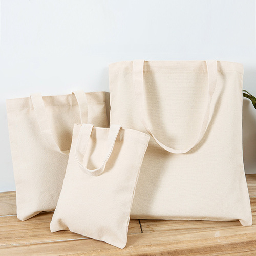 Wholesale empty hand-held canvas bag shopping student hand-held cotton bag DIY canvas bag advertising canvas bag