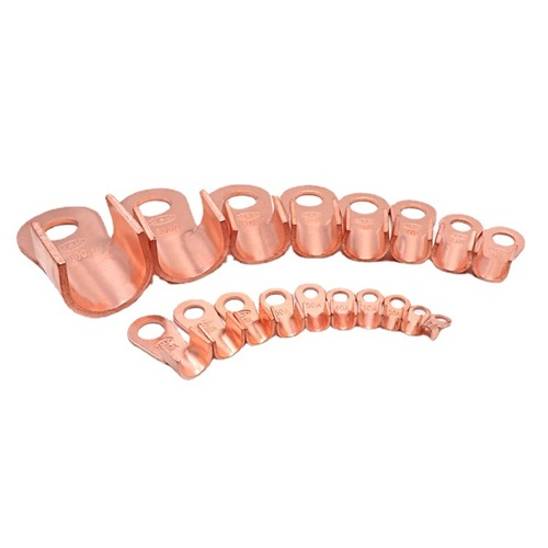 OT open-copper nose cold-pressed open nose wire connector, copper open-copper wire ear battery terminal copper connector