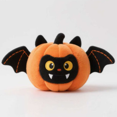跨境新品Halloween plush 万圣节南瓜蝙蝠毛绒公仔玩偶